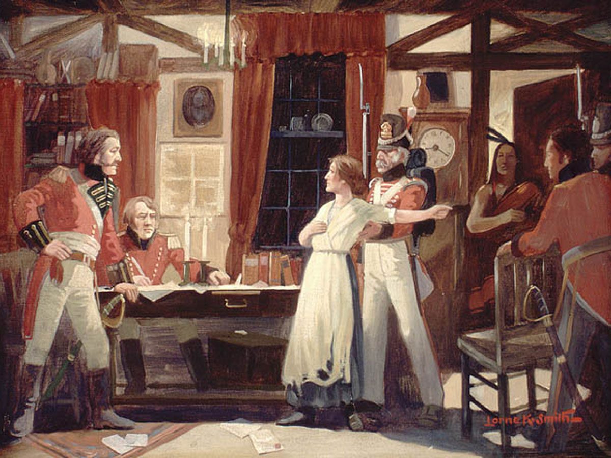 Painting of Laura Secord
