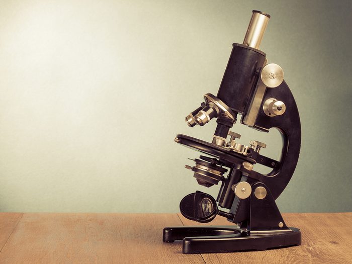 Canadian heroes - vintage microscope