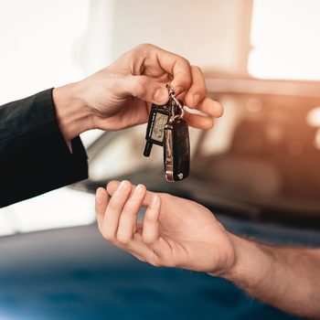What happens to trade in cars? Handing over car keys to dealer