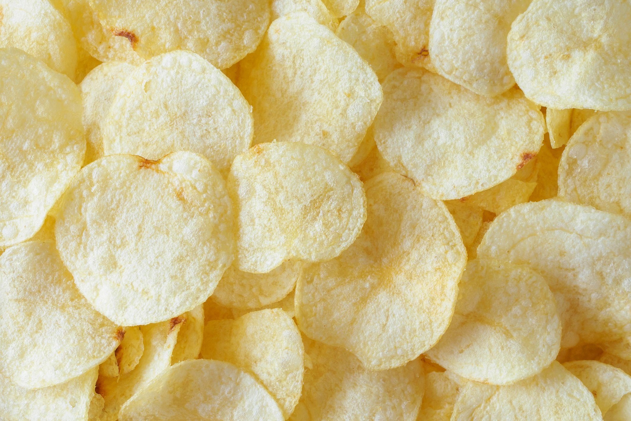 crispy potato chips snack texture background