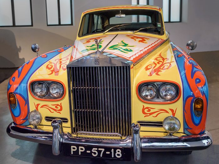 Celebrity owned cars - John Lennon psychedelic 1965 Phantom V Rolls Royce replica