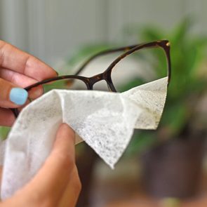 eyeglasses dryer sheets