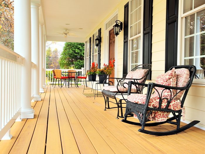 How to boost curb appeal - front porch chairs