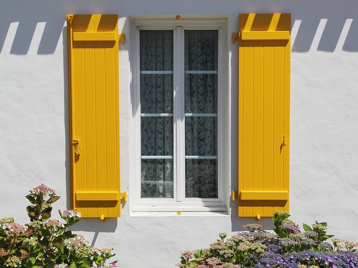 How to boost curb appeal - painted house shutters