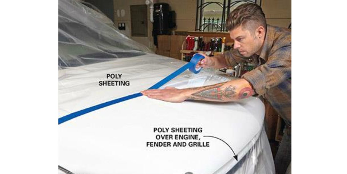 How to remove rust from a car - poly sheeting