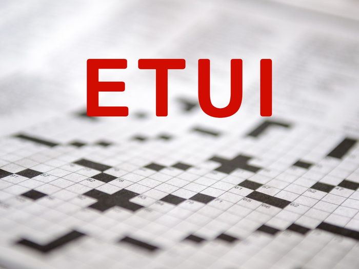 Crossword puzzle answers - Etui