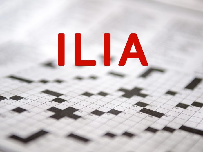 Crossword puzzle answers - Ilia