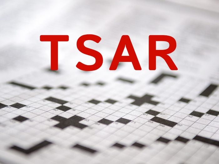 Crossword puzzle answers - Tsar