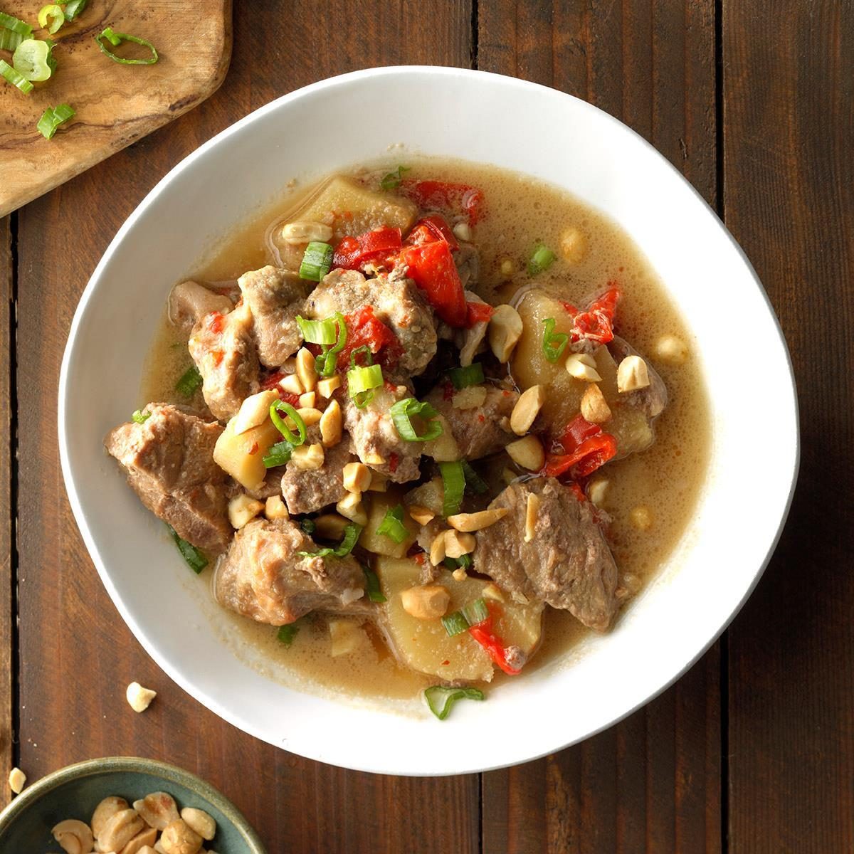 favourite slow cooker recipes - Satay-style pork stew
