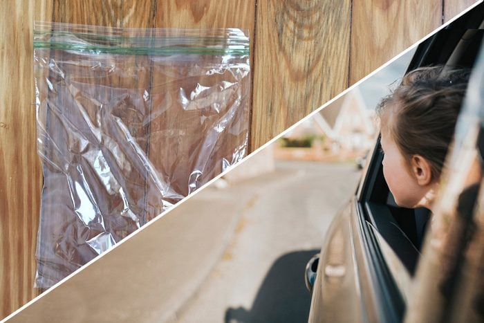 car sick plastic bag uses life hacks reusable