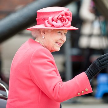 Dinner with the Queen - Queen Elizabeth II in pink