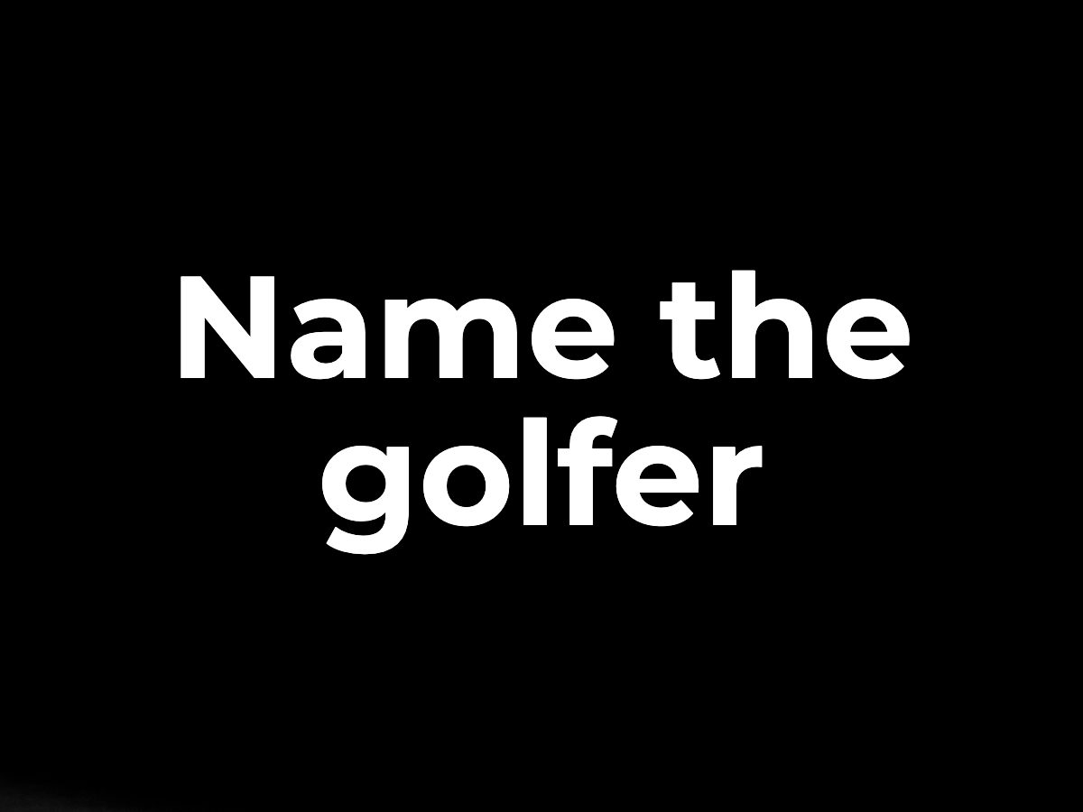 Name the golfer