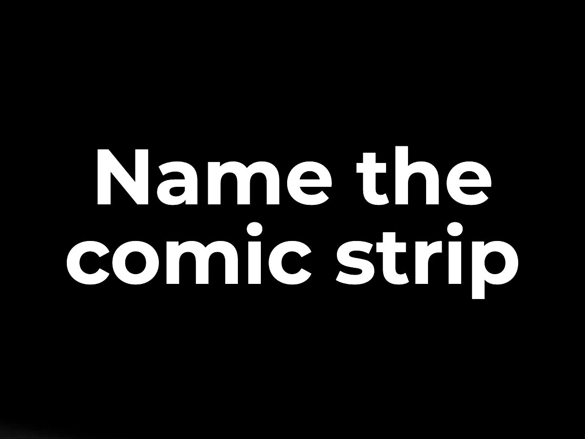 Name the comic strip