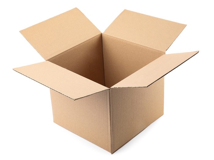 Hilarious tweets - Cardboard box isolated