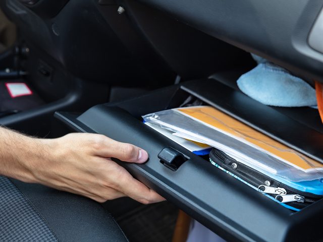 Never keep these things in your glove compartment - Driver Hand Opening Glovebox Compartment Inside Car