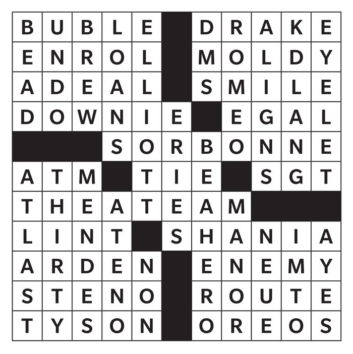 Printable crossword puzzle - May 2019
