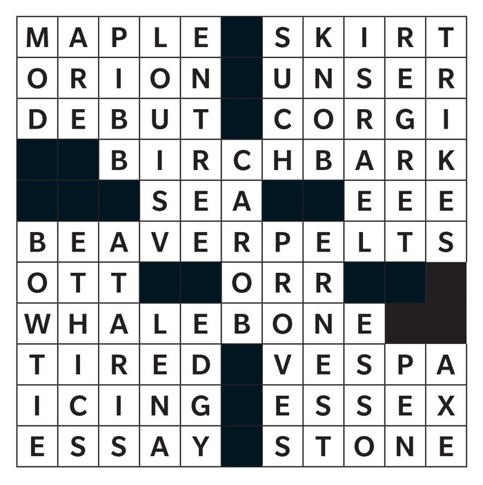 Printable Crossword Puzzle Answer - July/August 2019