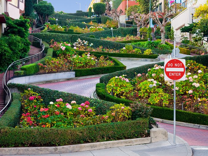 Famous streets - Lombard Street in San Francisco