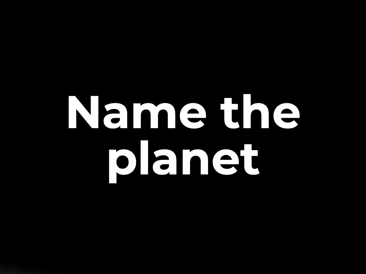 Name the planet