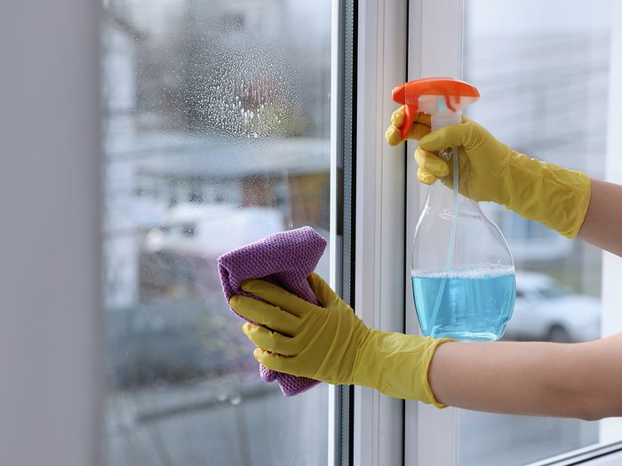 How to clean silver - window cleaner