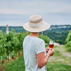 Day trips from Montreal - woman in vineyard