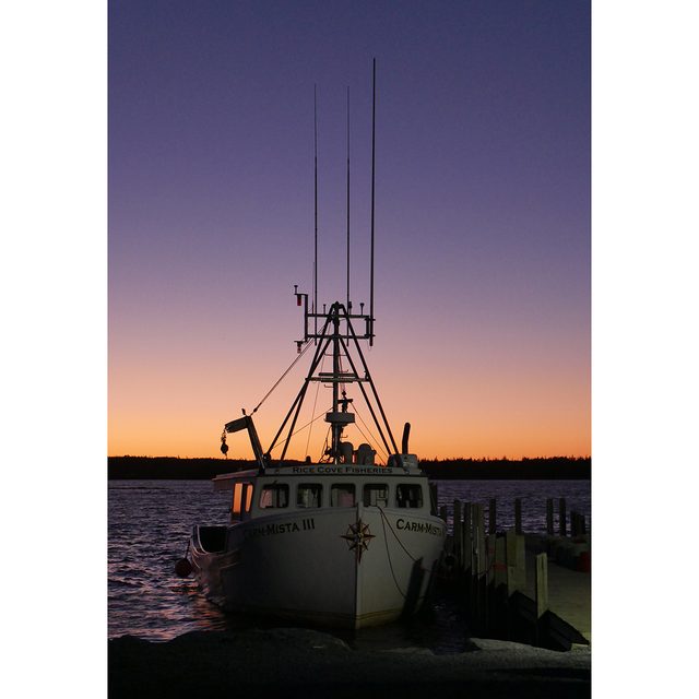 Boat Pictures - Fishing Boat At Sunset