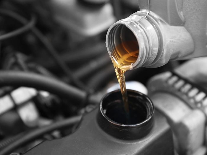 How often should you change your oil - pouring oil
