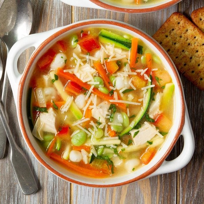 Quick and healthy turkey veggie soup recipe