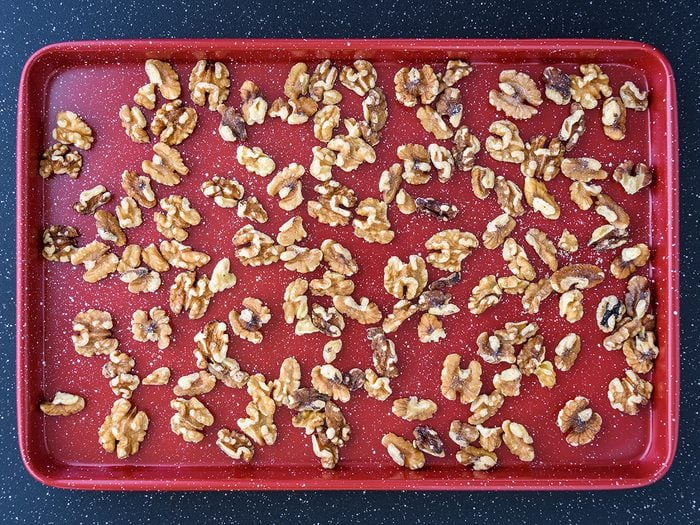 Add toasted walnuts to store-bought stuffing mix