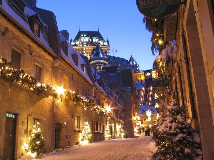 Christmas in Canada - Quebec City and Chateau Frontenac