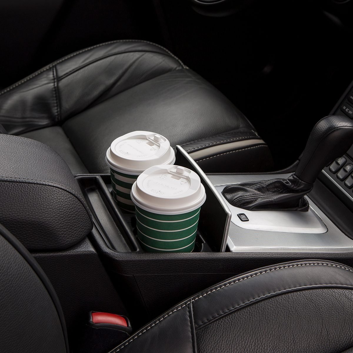 Cups in a car holder