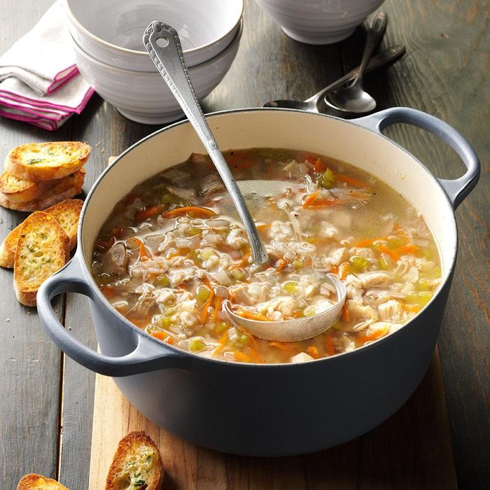 healthy winter soups - Turkey Soup