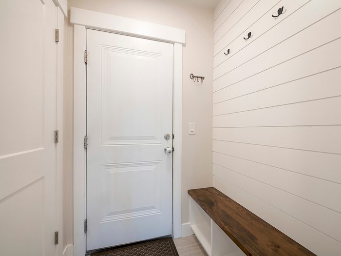 Mudroom in home