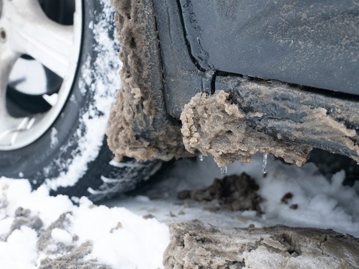 Rust proofing - winter road salt damage to car
