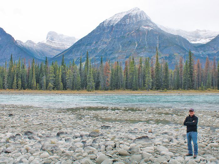 A brief stop along the Icefields Parkway