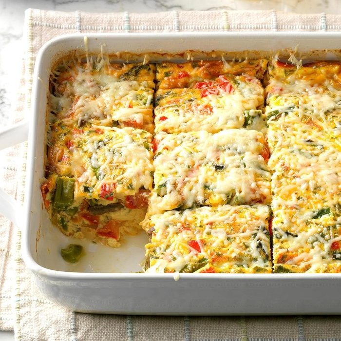 low carb dinner ideas - Colourful Brunch Frittata