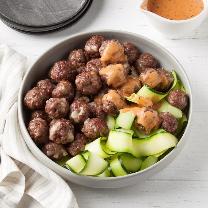 low carb dinner ideas - Keto Meatballs and Sauce