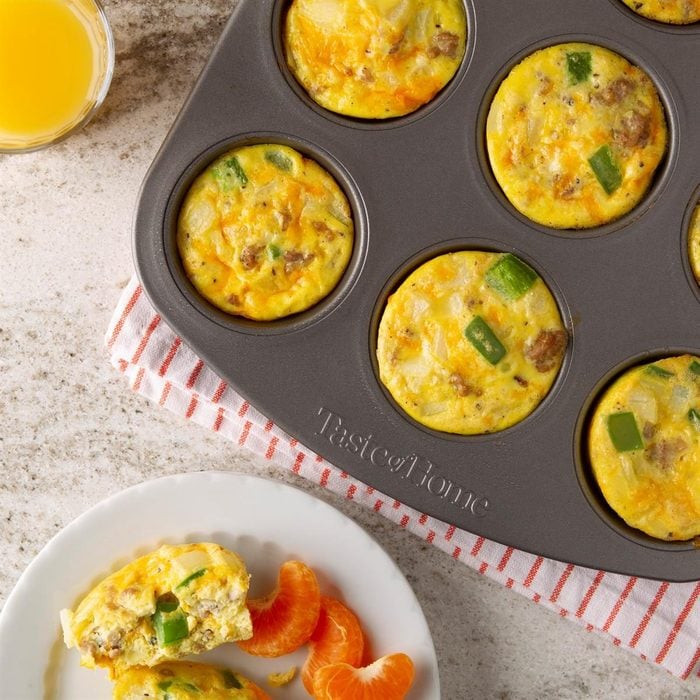 low carb dinner ideas - Scrambled Egg Muffins