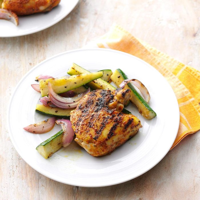 low carb dinner ideas - Spice-Rubbed Chicken Thighs