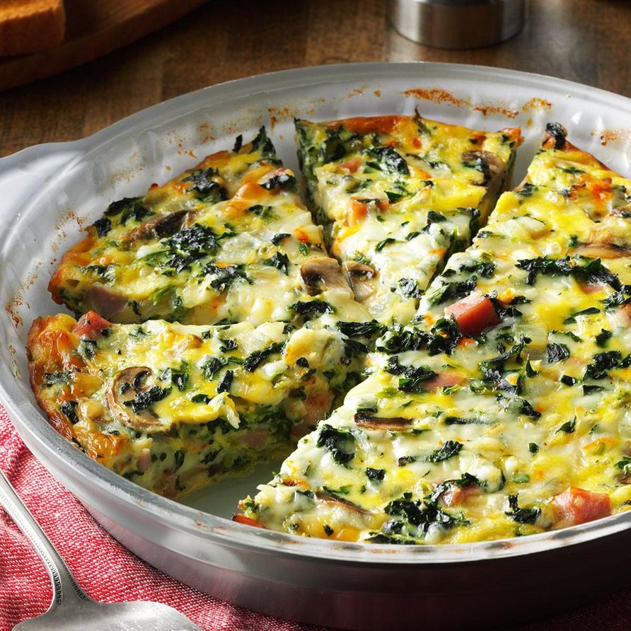 Low carb recipes - Crustless Spinach Quiche