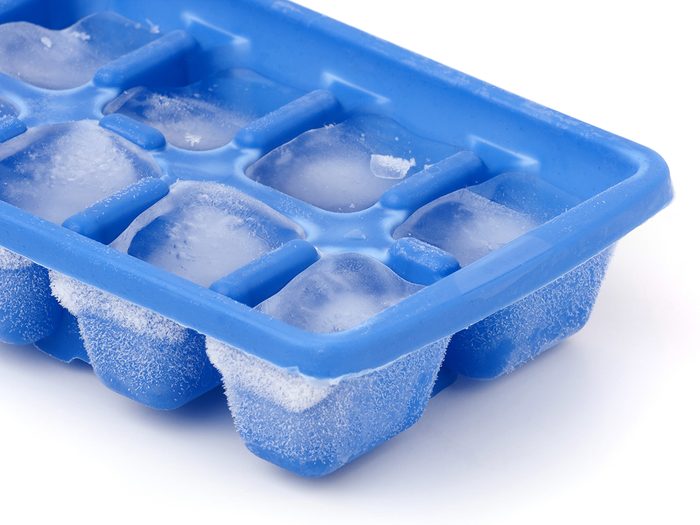 Ice cubes in tray