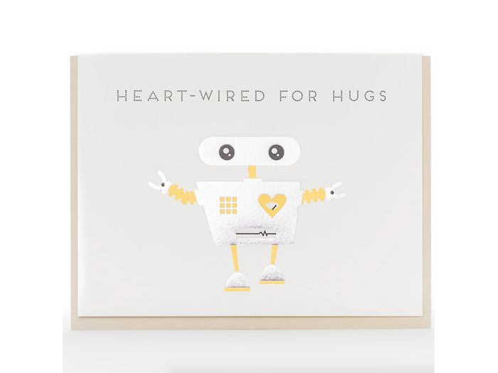 cozy home - Porchlight Press Robot Hug Modern Card