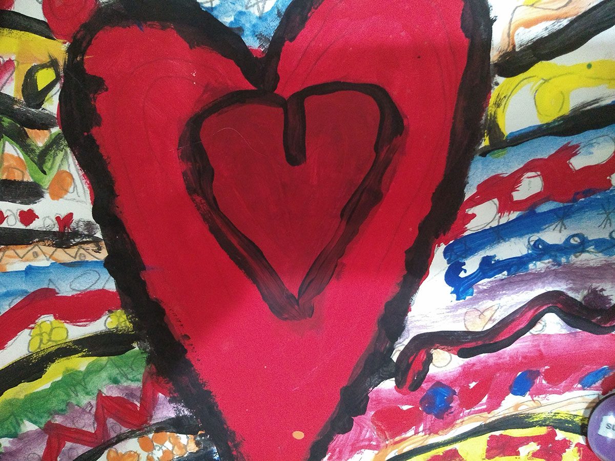 Painting of heart