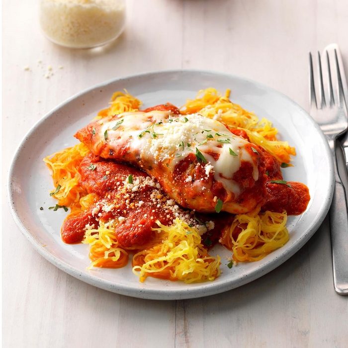 Chicken Parmesan With Spaghetti Squash recipe