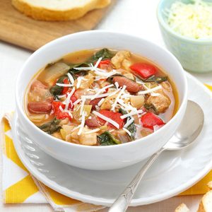 Herbed Chicken and Spinach Soup