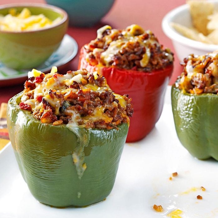 Mexican beef stuffed peppers recipe