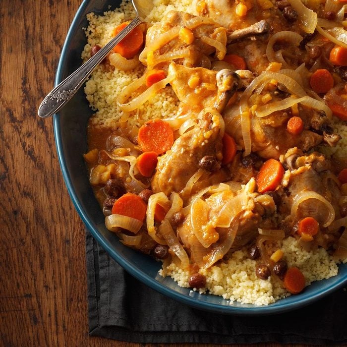 slow cooker recipes for two - Slow-Cooked Moroccan Chicken