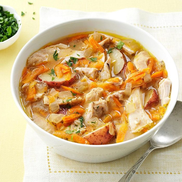Spring thyme chicken stew recipe