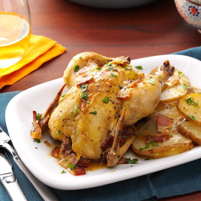 Cornish Hens with Potatoes