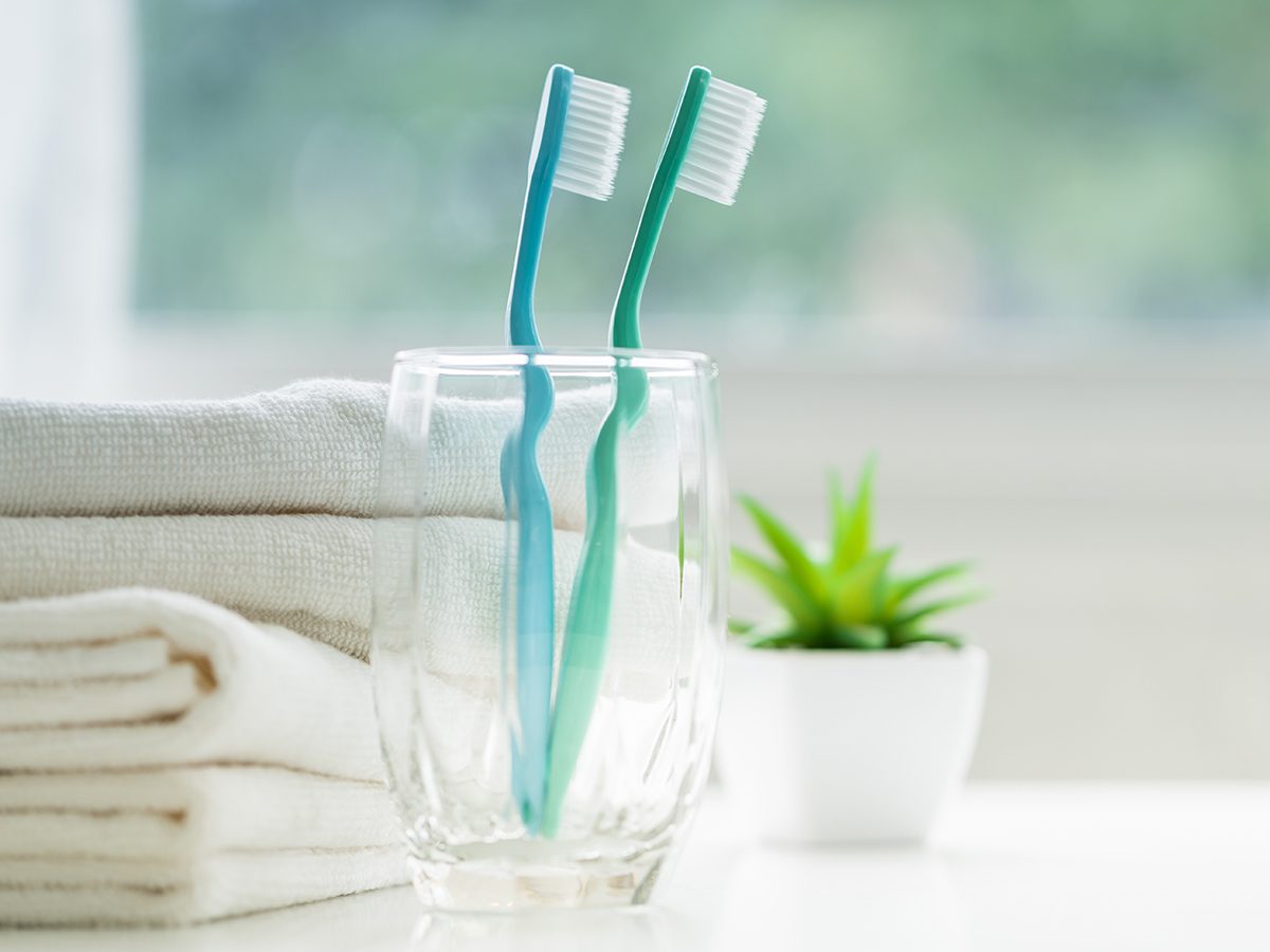 Germ facts - toothbrushes in bathroom